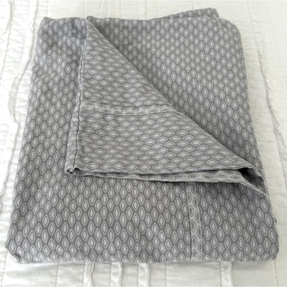 Gracious Home King Pillowcase 100% Egyptian Cotton Gray Luxury Made in Italy
